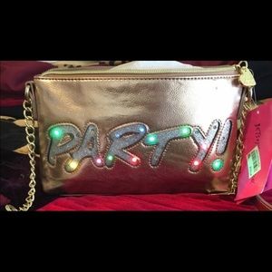 Betsey Johnson “party” cross body bag